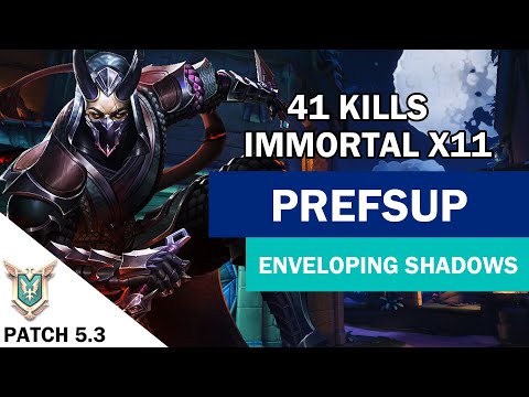 41 Kills PrefSup Vatu Paladins Competitive (Master) ENVELOPING SHADOWS - Immortal X11