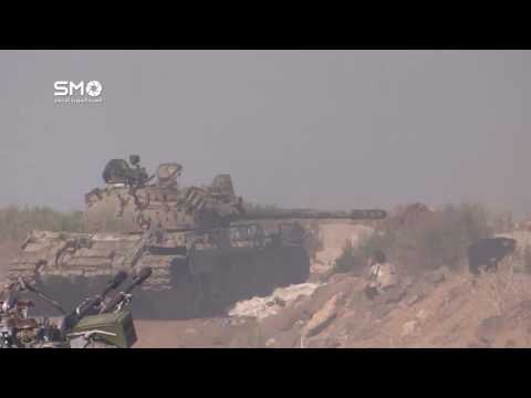 استهداف خلايا التطرف بالدبابات من قبل الجبهة الجنوبية في سد سحم وحاجز العلان في ريف درعا