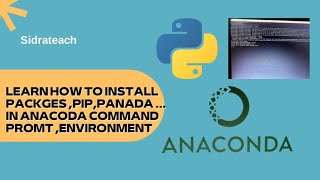 installation of library in anaconda, python , pip, command and navigator and in environmet