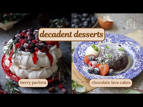 Decadent Desserts: Pavlova & Lava Cake