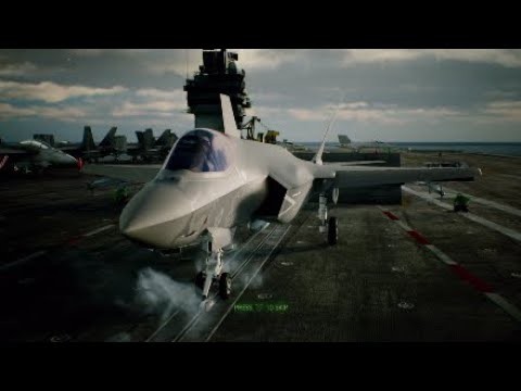 ACE COMBAT 7 SKIES UNKNOWN - Mission 3 - F-35C - Carrier Landing - First Look!