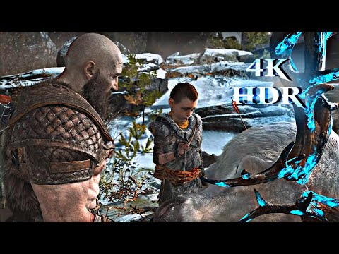 Kratos And Atreus Hunting Deer (All Cutscenes) | God of War