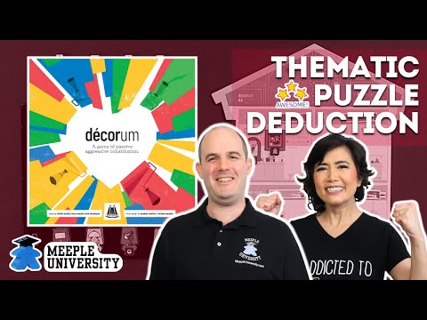 Decorum - Co-op fun puzzle deduction - A board game review
