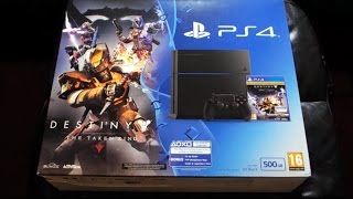 Playstation 4 : Destiny Console Pack Unboxing (Happy birthday Fluffy!!) :)