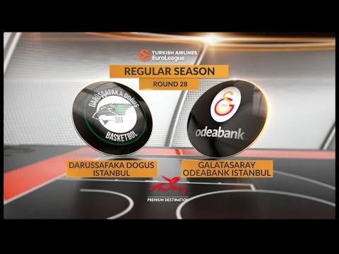 EuroLeague Highlights RS Round 28: Darussafaka Dogus Istanbul 73-67 Galatasaray