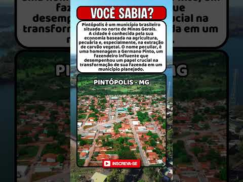 Você conhece a cidade de Pintópolis em Minas Gerais?  #brasil #curiosidades