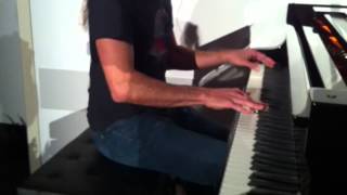 NAMM 2014 Robbie Gennet at Schimmel pianos for Keyboard Magazine