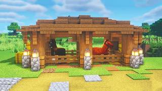 CÓMO HACER UN ESTABLO PARA CABALLOS EN MINECRAFT
