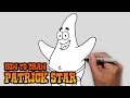 How to Draw Patrick Star- Spongebob Squarepants_ Video Lesson