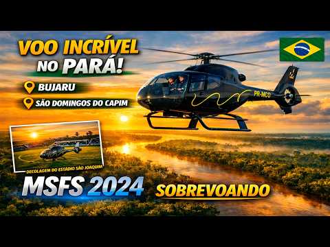 De BUJARU a SÃO DOMINGOS DO CAPIM Seguindo o Rio Guamá no Airbus H120!