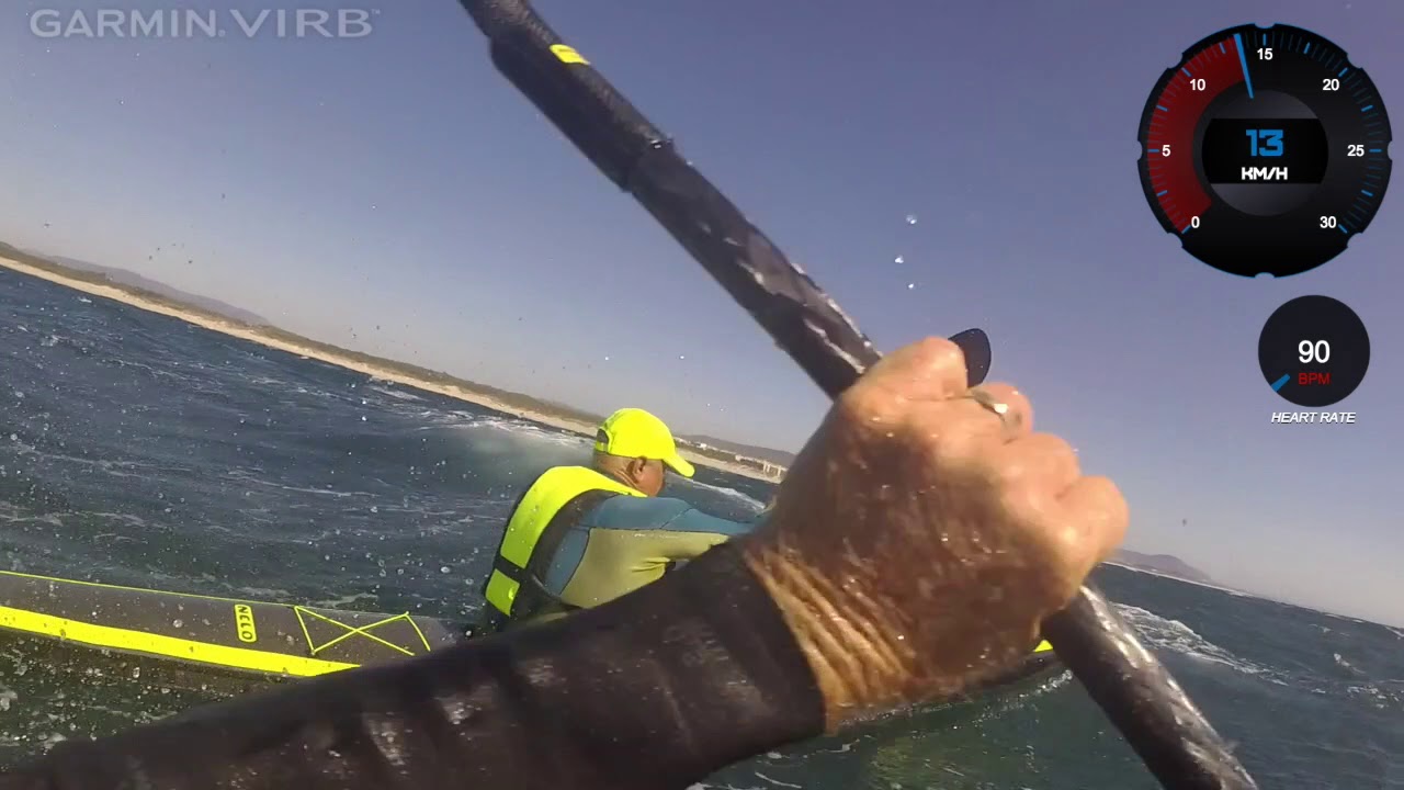 Teaching Nelo Ramos Downwind Surfski Paddling