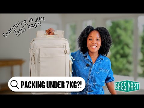 7kg Packing Challenge — BAGSMART Blast Backpack Review