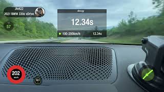 2021 BMW 330e xDrive 100-200km/h 12.34s Dragy