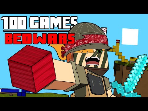 100 Games - [Minecraft Bedwars]