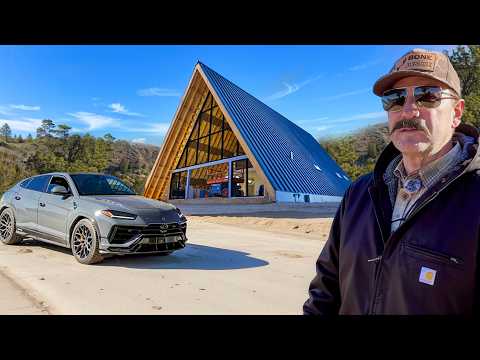 Building My Dream OFF GRID $2,000,000 Utah MEGA Cabin - 60 Foot A Frame!