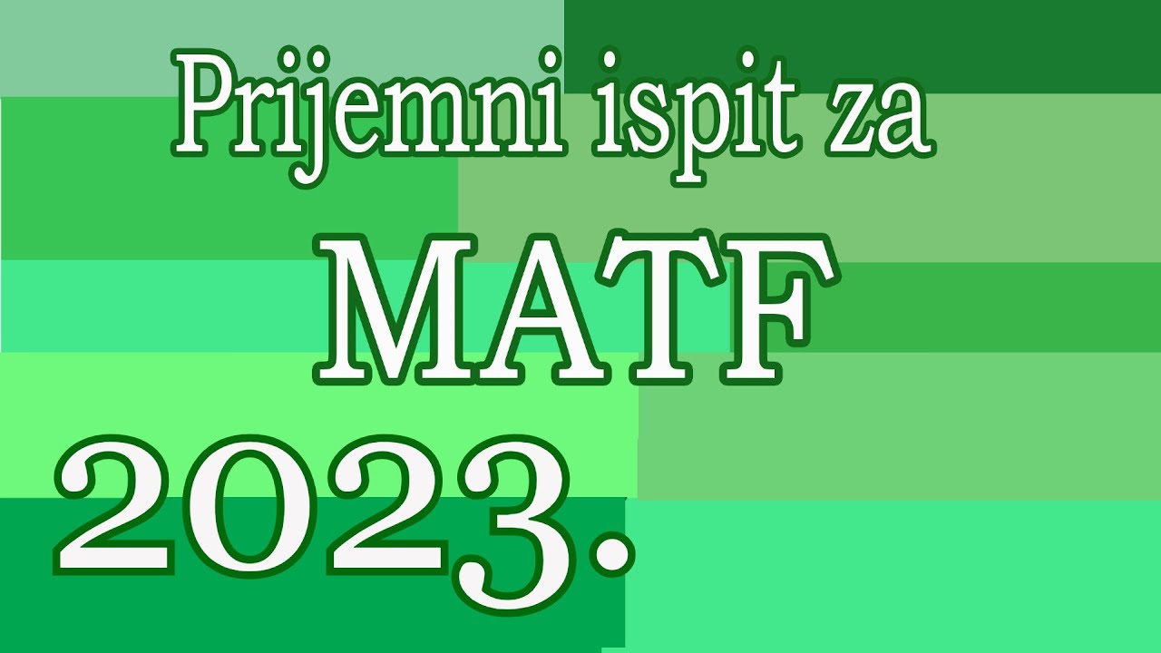 Prijemni ispit - MATF 2023.