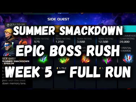 [Epsilon] Summer Smackdown Epsilon Epic Difficulty Boss Rush - Marvel Contest of Champions