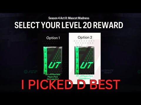 Level 20 Reward Season Progress 85+ x10 or 87+ x4 FC24