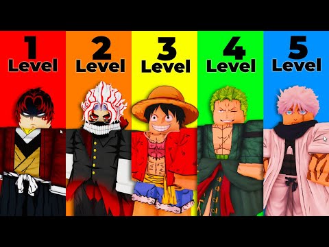 The 5 Levels of Roblox ANIME Games