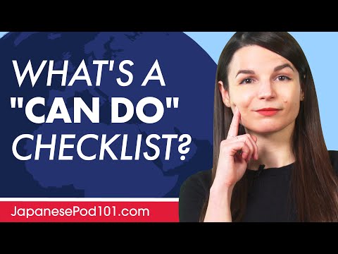 How to Speak more with "can do" checklists