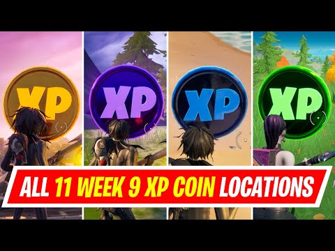 All XP COINS LOCATIONS IN FORTNITE SEASON 4 Chapter 2 (WEEK 9)