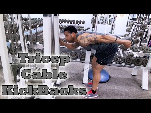 Tricep Cable Kickbacks | Fitness Kensho