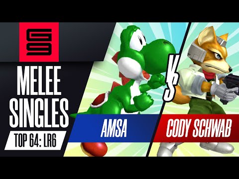 aMSa (Yoshi) vs Cody Schwab (Fox) - Melee Singles Top 64: Losers Round 6 - Genesis 9