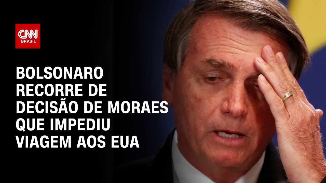 Bolsonaro recorre de decisão de Moraes que impediu viagem aos EUA | BASTIDORES CNN
