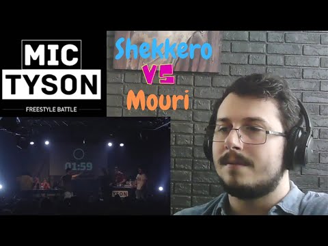 Reazione Mic Tyson - Freestyle Battle 2017 || Shekkero vs Mouri (ottavi di finale, turno 8) REACTION
