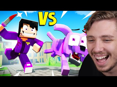 Reacting To PURPLE DOG  vs PURPLE GUY (HILARIOUS ANIMATION)
