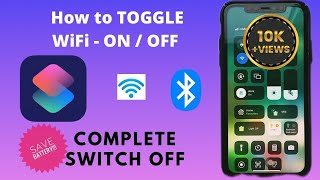 iOS Shortcuts | How to turn WiFi ON and OFF in iPhone & iPad |  | SAVE BATTERY!!!