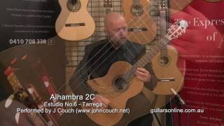 Video thumbnail for Alhambra Guitar, Model 2C - Estudio No 6-Performed by John Couch by Guitars Online
