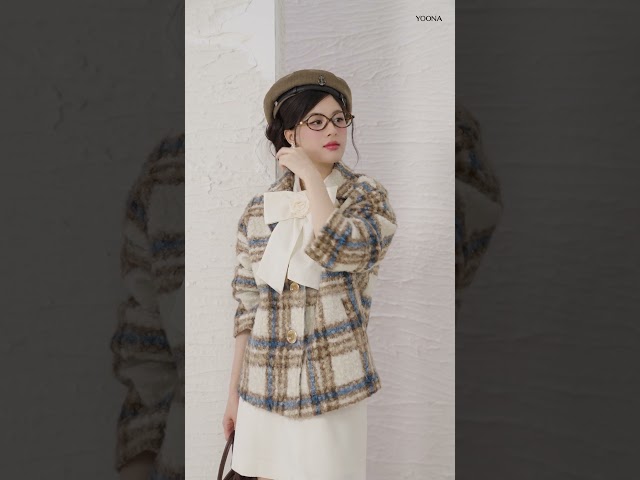 ED19S403 - Áo khoác dạ lông cừu