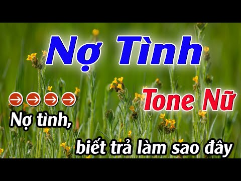 Karaoke Nợ Tình Karaoke Tone Nữ Beat Hay Nhất 2026 Karaoke Mê Nhạc Sống