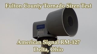 preview picture of video 'Delta, OH ASC RM-127 Siren Test 1-2-15'