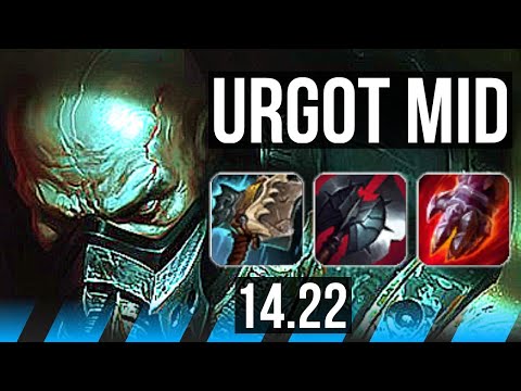 URGOT vs SYLAS (MID) | 12/0/4, Legendary | KR Master | 14.22