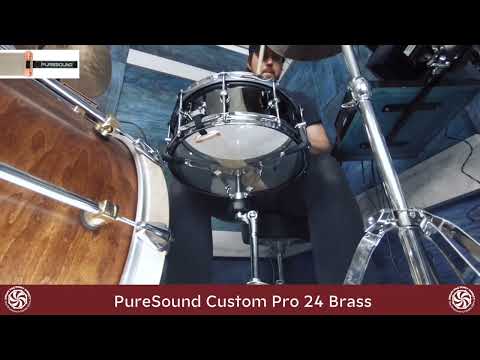 PureSound Custom Pro 24 Brass Snare Wires Demo