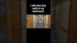 THE WALK TO MY STATEROOM ON THE CARNIVAL SUNRISE!