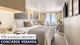 Oceania Allura | Concierge Veranda Full Walkthrough Tour & Review | 4K