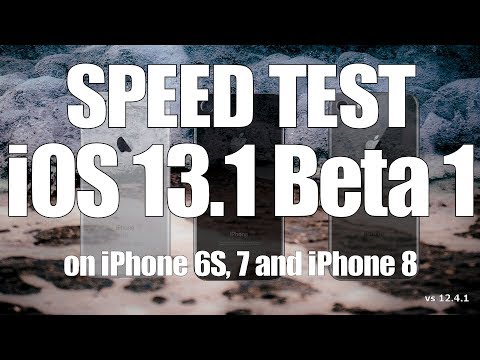 Speed Test : iOS 13.1 Beta 1/ iOS 13 Public Beta 1 Speed Test (Build 17A5821e)