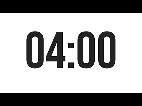 4 MINUTE TIMER - COUNTDOWN TIMER (MINIMAL)
