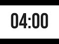 4 MINUTE TIMER - COUNTDOWN TIMER (MINIMAL)