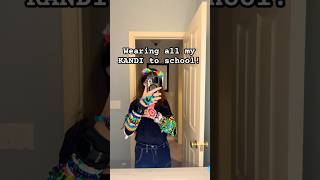 Wearing ALL my kandi to school! ⭐️🌈⭐️🌈#antizoo #kandibeads #beadedbracelet #kandi #beads