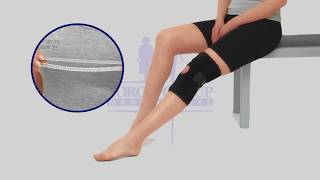 Бандаж для колінного суглоба з 2 ребрами жорсткості роз'ємний неопреновий 517 тип Торос Груп