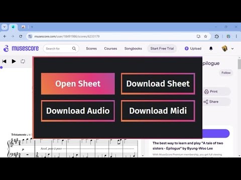 How to download sheet music from musescore.com for free in 2026