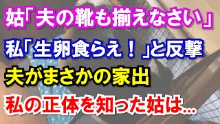 姑「夫の靴も揃えなさい」私「生卵食らえ！」夫がまさかの家出パニックになった私の結末は？