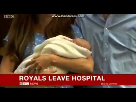 Royal Baby First public appearance - William & Kate Prince Son In public