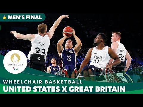 🔥 Epic Gold Medal Clash! 🇺🇸 USA vs 🇬🇧 GBR in #WheelchairBasketball 🏆 #Paris2024