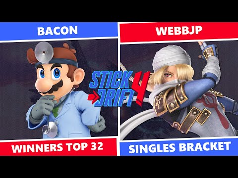 Stick Drift 4: Winners Top 32 - BacoN (Dr. Mario) Vs WebbJP (Sheik) SSBU Singles