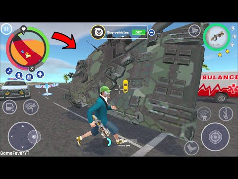 Real Gangster Crime 2 - (Giant Tank Fight Police Car Robot) Private Airplane Crash on Bridge